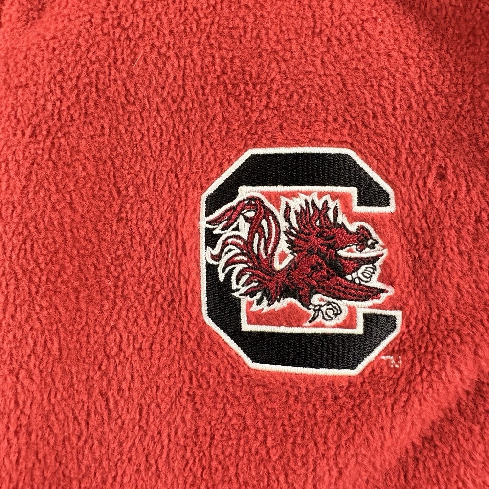 South Carolina Gamecocks Columbia Fleece Vest Mens L Red NCAA Football - Picture 3 of 14